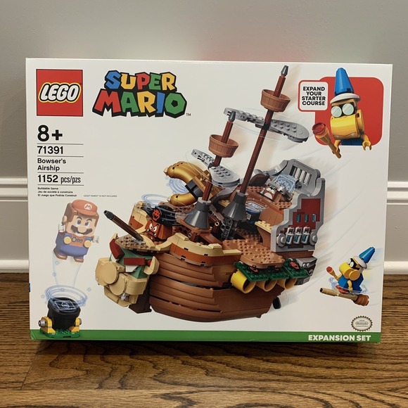 LEGO Super Mario - Bowser's Airship Expansion Set (71391) NEW Factory Sealed Box